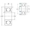 4 mm x 9 mm x 2,5 mm  NSK 684 A NSK Bearing #3 small image