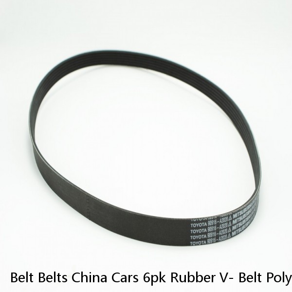 Belt Belts China Cars 6pk Rubber V- Belt Poly V Ribbed 6PK1020 For Electric Pk Belts #1 small image