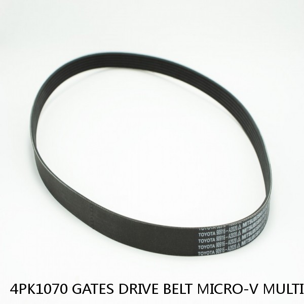 4PK1070 GATES DRIVE BELT MICRO-V MULTI RIBBED BELT P NEW OE REPLACEMENT for Land Cruiser 5VZFE 99364-51070 99364-81070 #1 small image