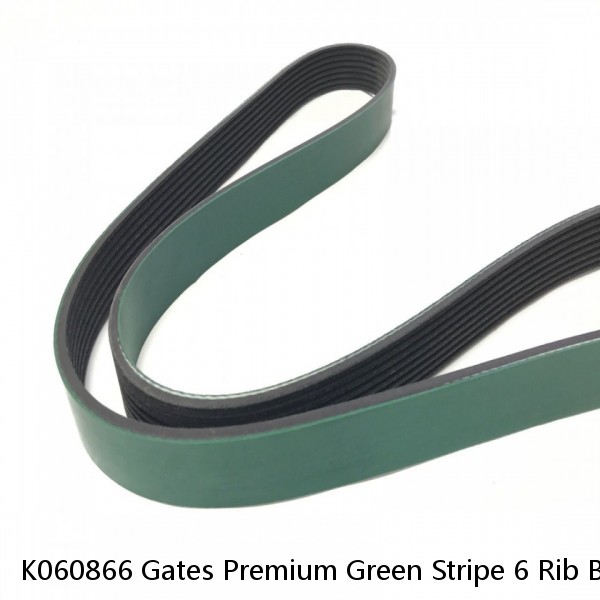 K060866 Gates Premium Green Stripe 6 Rib Belt 87 1/4" Long