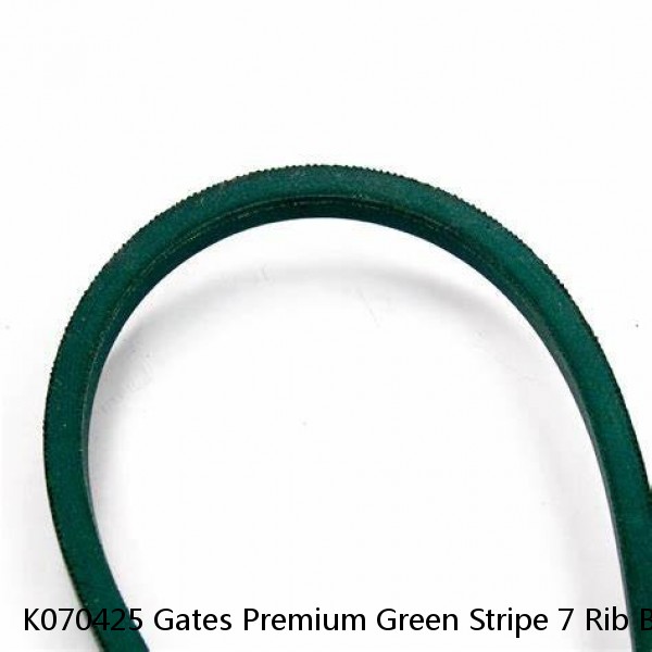 K070425 Gates Premium Green Stripe 7 Rib Belt 43 1/8" Long #1 image