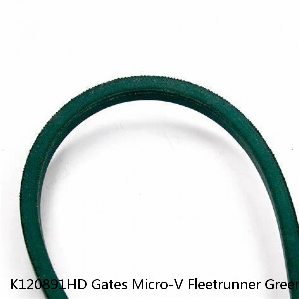 K120891HD Gates Micro-V Fleetrunner Green Stripe Serpentine Belt Made In Mexico #1 image