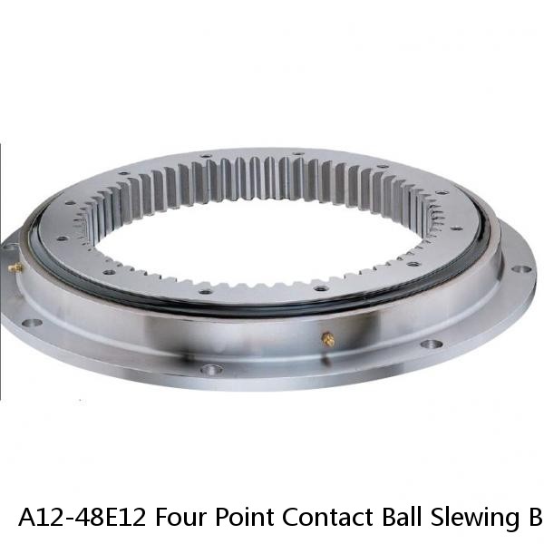 A12-48E12 Four Point Contact Ball Slewing Bearing With External Gear #1 image